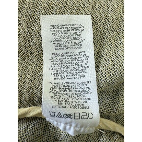 Cabi Hobnob Topper Coat Size S Yellow Black Daffodil Print Double Breasted #6249 - Picture 14 of 15